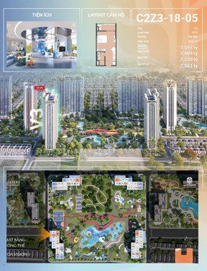 nhỉnh 2 tỷ studio tầng 18, view biệt thự đảo, toà masteri era landmark ocp3