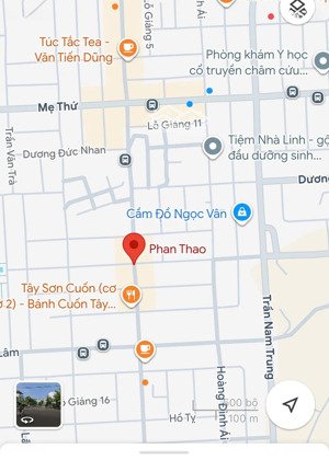 bán đất đường 10.5m phan thao, dt: 125m2, ngay khu dự án aeon hoà xuân, giá 6 tỷ 7 tl
