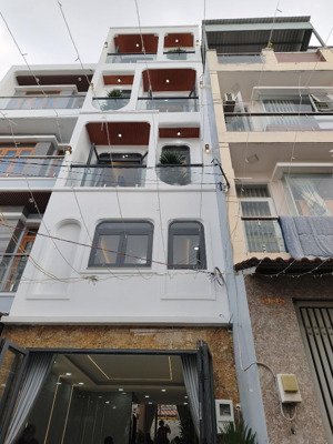 nhà 2 mặt hẻm xe tải, 5 tầng có thang máy, full nội thất, gần chợ gò xoài bình tân