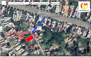 bán lô đất 258m2 kiệt bê tông 3m cách đường trần thủ độ chưa đến 100m, giá chưa đến 9 tr/m2