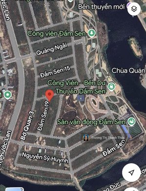 bán cặp đất 125m2 khu đầm sen-kđt nam hòa xuân, hòa quý, ngũ hành sơn, đà nẵng- đã có sổ