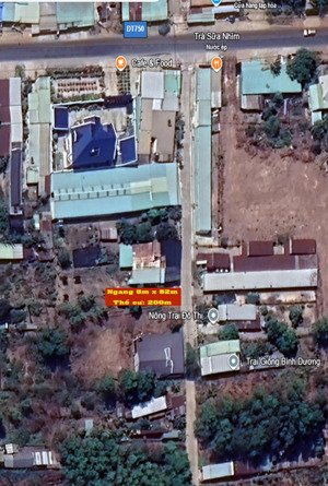 bán rẽ lô đất có 200m thổ cư ngang 6m ngay kdc buôn bán sầm uất,nhiều nhà trọ