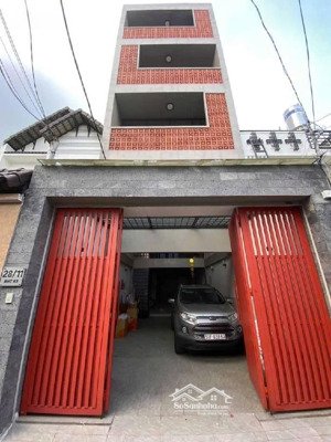 nhà 5 tầng btct đất vuông a4 ô tô ngủ trong nhà q.12 đông hưng thuận dt ~100m (6x21