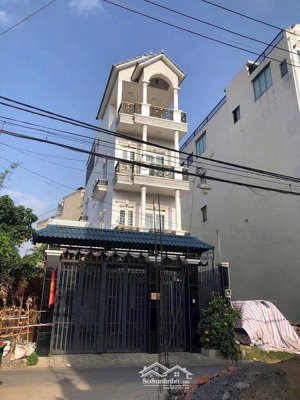 bán nhà 1 trệt 3 lầu mặt tiền đường số 4 nguyễn duy trinh, phường long trường, (7x20) sổ hồng riêng