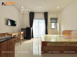 căn hộ studio cao cấp - full nội thất - máy giặt riêng - ngay hoàng hoa thám - cạnh nhà ga t3