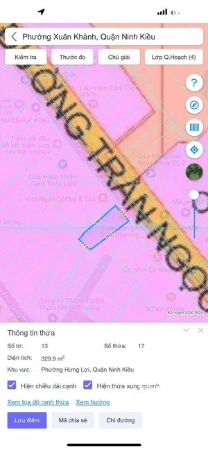 bán nhà mặt phố trần ngọc quế, xuân khánh, ninh kiều, cần thơ, giá cực chất 32,9 tỷ, 329m2