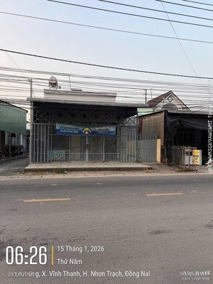 cầu cát lái khởi công cần tiền bán nhà mặt tiền đường hùng vương ,vĩnh thanh, nhơn trạch