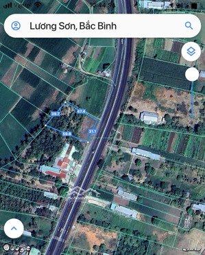 1842m2 đất mặt tiền ql1a thị trấn lương sơn, bắc bình ,bình thuận