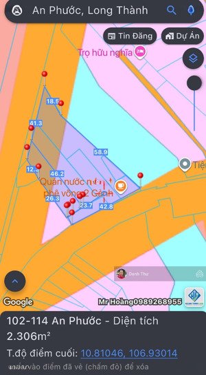 bán gấp khu đất 1974m2 ,408m2 tc. mặt tiền đường hl21 an phước.đối diện khu dự án chợ tam an