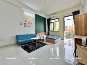 cho thuê căn hộ studio 50m2 ban công giá rẻ full nội thất máy giặt riêng khu k300 tân bình