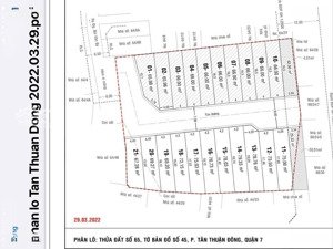 bán đất nền dự án tại bùi văn ba, tân thuận đông, quận 7, tp.hcm, 7,35 tỷ, 75m2