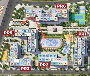 siêu hiếm 2pn2wc 64m2 pr6 giá 4,3 tỷ view hồ bơi giá chỉ 4,32 tỷ - phân khu paris