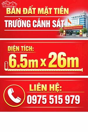 BÁN ĐẤT MẶT TIỀN – VỊ TRÍ KINH DOANH TỐT