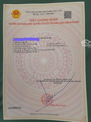bán lô đất mặt tiền 17 hương sơn phường phước hoà nha trang ngang 8,5m giá đầu tư