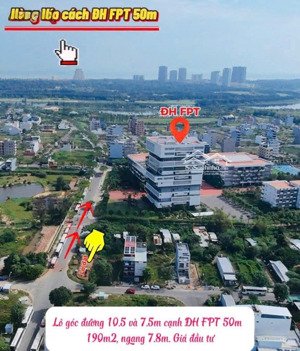 bán lô góc cách cổng chính đh fpt 50m cực đẹp