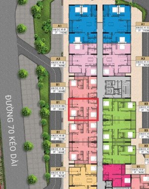 2 căn cùng trục tầng 4 và 5 2pn, 2wc đồng giá 6,5 tỷ, 63,4m2 thông thủy