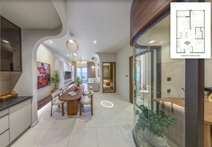 căn 1pn+ 1 giá tốt nhất, tặng vách kính ngăn phòng thành 2pn, view nội khu đẹp. lh 