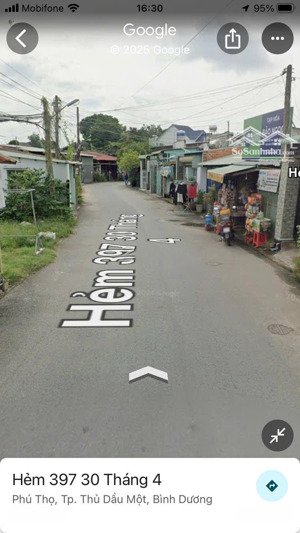 chính chủ cần bán gấp lô đất đẹp gần bxbd, 343m2 nhỉnh 8tỷ. đường nhựa 6m thông, kd được. xd tự do