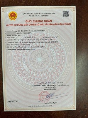 đất bán tại võ thị sáu, phú đông, nhơn trạch, đồng nai, giá thỏa thuận, 263.9m2