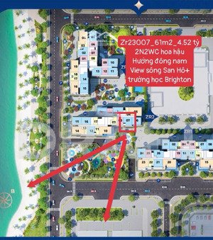 bán nhanh căn 2pn2wc tòa zr2.2403 diện tích 71m2 thông thủy giá chỉ 5,2tỷ thu về siêu rẻ tại zurich