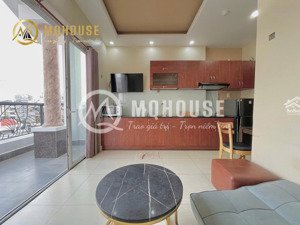 căn 1pn balcony mới rộng 50m2, thang máy, hầm xe, đầy đủ tiện nghi có máy giặt riêng