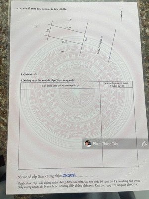 hàng hiếm ngang 5m, mặt tiền phong châu rộng 22m (75m2 ngang 5m) tđc đất lành