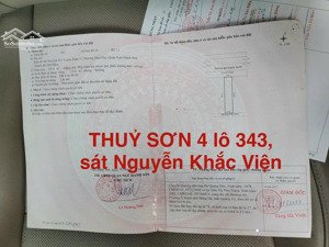 bán đất tại thuỷ sơn 4, hòa hải, ngũ hành sơn, đà nẵng, 7,x tỷ, 125 m2 - hàng hiếm đẹp sát nkv