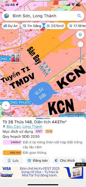 cần bán vài gấp lô đất góc 2mt đường chính bàu cạn, thổ cư, ngay cổng kcn bàu cạn & sb long thành