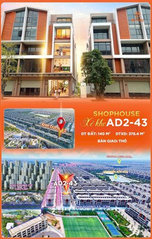 shophouse 2 mặt tiền phân khu ánh dương rẻ nhất vin3 chỉ từ 116tr/1m