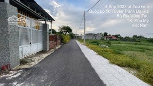 bán lô đất đường nhựa 4m gần tuyến tránh ql56 tân hải phú mỹ brvt