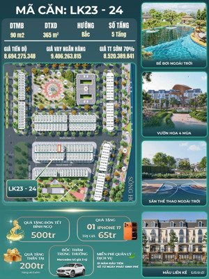 căn liền kề áp xẻ khe giá tốt nhất phân khu river park mã căn: n23-24 dự án hoàng huy g