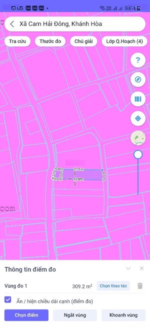 cần bán 300m2 có 50m2 thổ 2 mặt tiền đường thủy triều cam hải đông khu giữ lại giá 6,5 tỷ