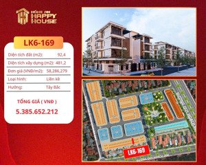 bán lk7-180 tại dự án hồng an happy house