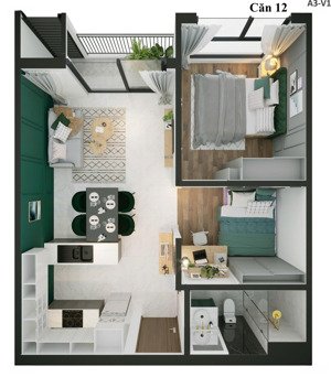 chính chủ cần bán căn 2pn 1vs, 52.2 m2, giá 2.18 tỷ sentosa sky park