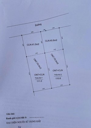 bán 2 lô đất cạnh 2 kcn mỹ thái, 935 triệu, 111m2, mặt tiền 6m, pháp lý đầy đủ