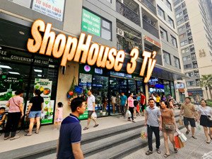 vốn 3 tỷ có ngay shophouse vinhomes smart city - sổ đỏ lâu dài - lãi 800 triệu/ năm - cơ hội 1-0-2