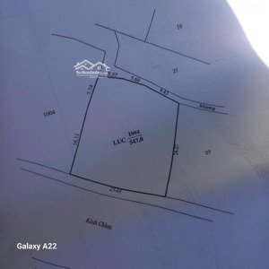 lô 25x25m 550m2 view kênh, đường 2,5m cải tạo 3m ok giá 165 triệu trọn sổ