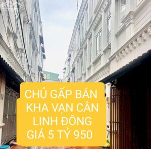 CHỦ NGỘP BÁN GẤP - NHA 2 LẦU KHA VÃN CÂN - LINH ĐÔNG 
HẺM ÔTO ĐẬU CỬA