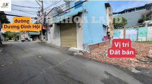 giá cực tốt : 5.55 tỷ / lô đất 72.7m2 _ sổ nằm ngân hàng nên chủ muốn bán nhanh _ lô mặt tiền lớn