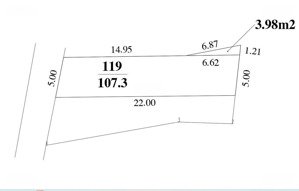 bán đất xã sóc sơn, 4,7 tỷ, 107m2 ngõ thông 7m