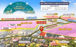 8 lô đất trung tâm xã đối diện ủy ban, trường học ven kcn lam sơn - sao vàng giá chỉ 495 triệu/ lô