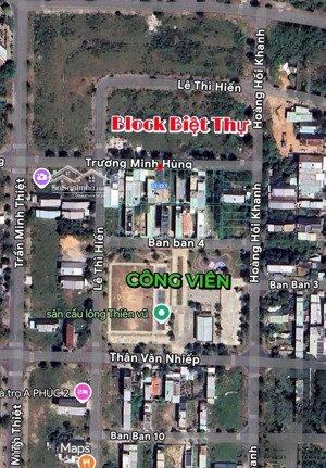 bán lô đất đẹp đường trương minh hùng view blook biệt thự - tđc bá tùng