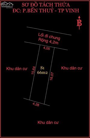 Đất phường Bến Thủy giá chỉ nhỉnh 1,7 tỷ