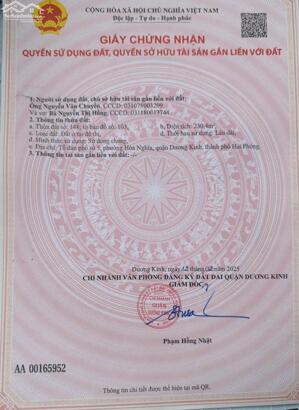 Bán đất Hoà Nghĩa - Dương Kinh - Hải Phòng