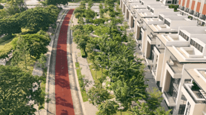 Nhà 4 lầu MT đường lớn sát Midori Park. KD sầm uất. Sổ hồng riêng