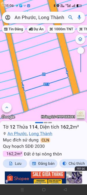 bán đất An Phước ngay chợ An Bình, cách Đường Phùng Hưng 100m