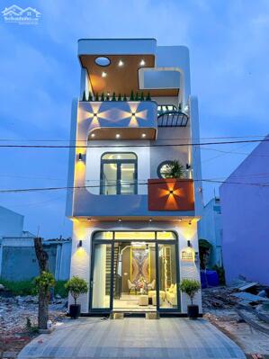 Nhà 1 trệt 2 lầu xây mới hiện đại - Khu Dân Cư Hồng Loan