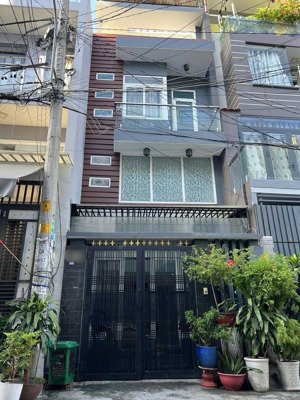 bán nhà 4 tầng hẻm nhựa 6m khu chợ gò xoài, bình hưng hòa a diện tích: 4x16m (64m2)