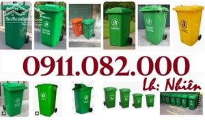 Thùng rác sỉ lẻ giá tốt hàng chất lượng- thùng rác 120l 240l màu sắc đa dạng- lh 0911082000