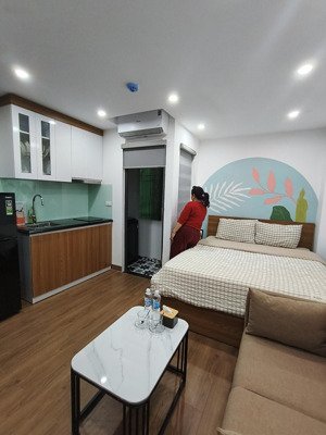 xuân diệu - tô ngọc vân, ngõ thông, oto, sát phố, 120m2 xây 8 tầng mt 8m 23 căn hộ cao cấp.